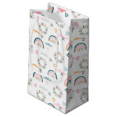 虹とハートパターン スモールペーパーバッグ (裏面アングル)