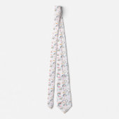 虹とハートパターン ネクタイ (裏面)