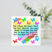 虹とハート エレミヤ書29:11 招待状 (スタンド正面)