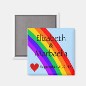 虹とハート マグネット (正面/裏面)