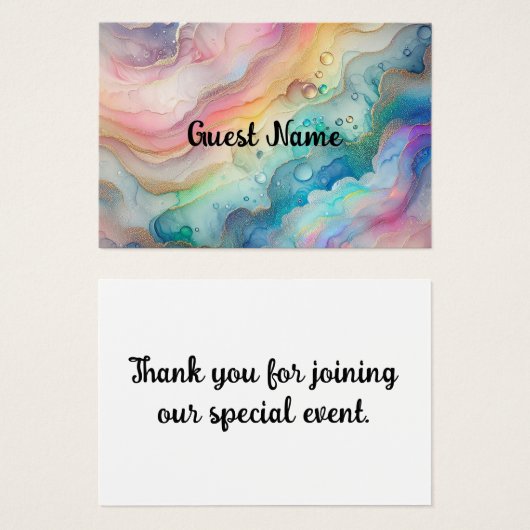 虹とバブルの座席表 (正面&裏面)