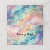 虹とバブルパーティーペーパープレイスカード プレイスカード (外部開封)