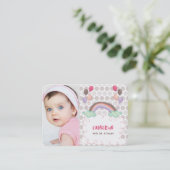 虹とバルーンカラフルキッズフォトプレイデート コーリングカード (スタンド正面)