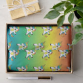 虹とユニコーンがダブをする 薄葉紙 (ギフト)