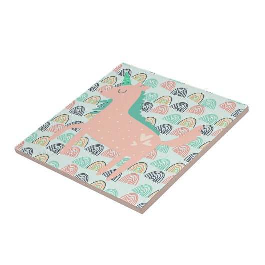 虹とユニコーン タイル (側面)