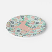 虹とユニコーン ペーパープレート (アングル)