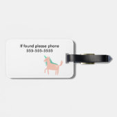 虹とユニコーン ラゲッジタグ (裏面横)