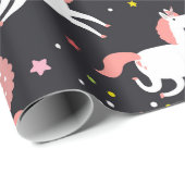 虹とユニコーン ラッピングペーパー (ロールコーナー)