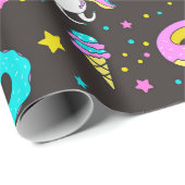 虹とユニコーン ラッピングペーパー (ロールコーナー)