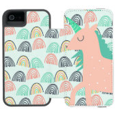 虹とユニコーン INCIPIO iPhoneウォレットケース (フォリオ Open)