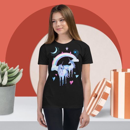 虹とユニコーン Tシャツ