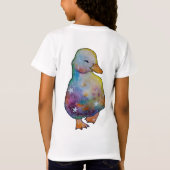 虹と名付けられたアヒル Tシャツ (裏面)