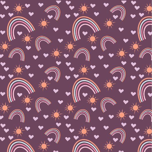 虹と太陽 クッション