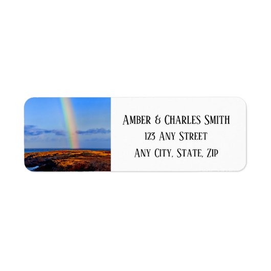 虹と希望と幸結婚せ ラベル (正面)