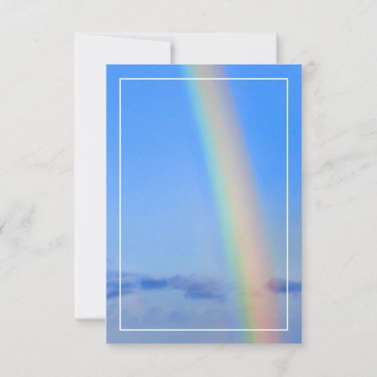 虹と希望と幸結婚福,ありがとう 招待状 (裏面)