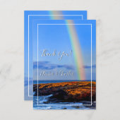 虹と希望と幸結婚福,ありがとう 招待状 (正面/裏面)