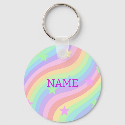 虹と星 キーホルダー (正面)