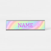 虹と星 デスクネームプレート (正面)