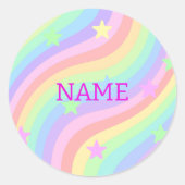 虹と星 ラウンドシール (正面)