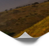 虹と木の風景 ポスター (角)