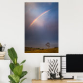 虹と木の風景 ポスター (ホームオフィス)