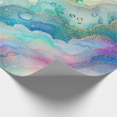 虹と泡のパーティーラッピングペーパー ラッピングペーパー (角)