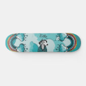 虹と犬 スケートボード (横)