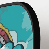 虹と犬 ピックルボールラケット (左詳細)