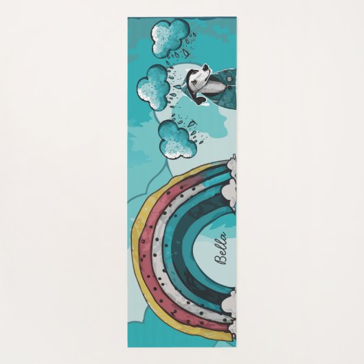 虹と犬 ヨガマット (裏面)