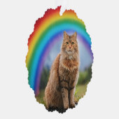 虹と猫のカスタムデザイン オーナメントカード (右)