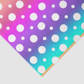 虹と白の点(デザイン17紫シリーズ) 薄葉紙 (詳細)