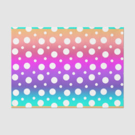虹と白の点(デザイン17紫シリーズ) 薄葉紙