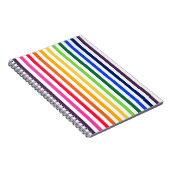 虹と白ストライプ色 ノートブック (右側)