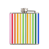 虹と白ストライプ色 フラスク (裏面)