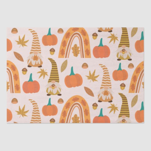 虹と紅葉の感謝祭格言 薄葉紙 (正面)