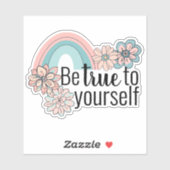 虹と花に忠実に防水加工 シール (シート)