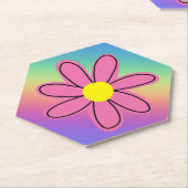虹と花 ペーパーコースター (アングル)