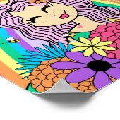 虹と花 ポスター (角)