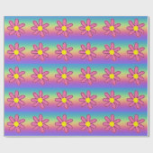 虹と花 ラッピングペーパー (フラット)