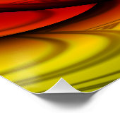 虹と蜂蜜 |レインボーフラクタルアート ポスター (コーナー)