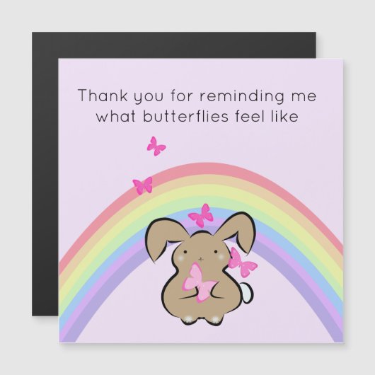 虹と蝶と可愛いバ感謝していニー (正面/裏面)