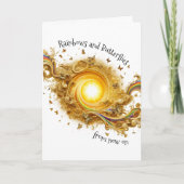 虹と蝶 カード (正面)