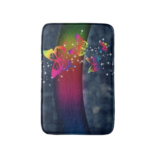 虹と蝶 バスマット (正面縦)