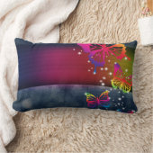 虹と蝶 ランバークッション (ブランケット)
