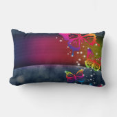 虹と蝶 ランバークッション (正面)