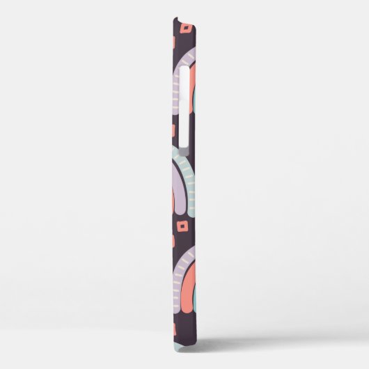  虹と雨滴の留め具で縫い目のない模様 Case-Mate iPhoneケース (裏面 / 左)