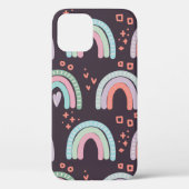  虹と雨滴の留め具で縫い目のない模様 Case-Mate iPhoneケース (裏面)