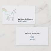 虹と雲の一角 名刺 (正面/裏面)