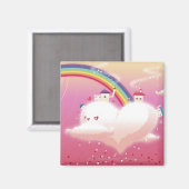 虹と雲の建物 マグネット (正面/裏面)