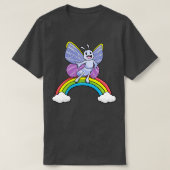 虹と雲の蝶 Tシャツ (デザイン正面)